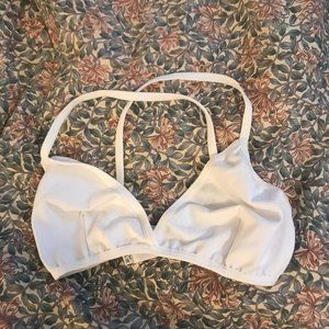 American Apparel white cotton bra